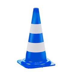  WEMAS Leitkegel Leitkegel tagesleuchtend E500 1,15 kg himmelblau 2 Streifen weiß 12451709